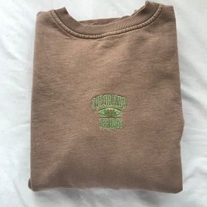 Brown urban outfitters crewneck/sweatshirt